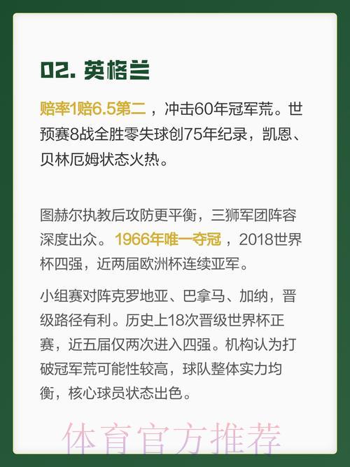 世界杯竞猜指南：各夺冠热门球队深度解析