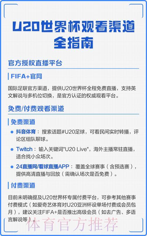 世界杯赛事直播平台与观看渠道深度盘点 世界杯赛事直播平台与观看渠道深度盘点